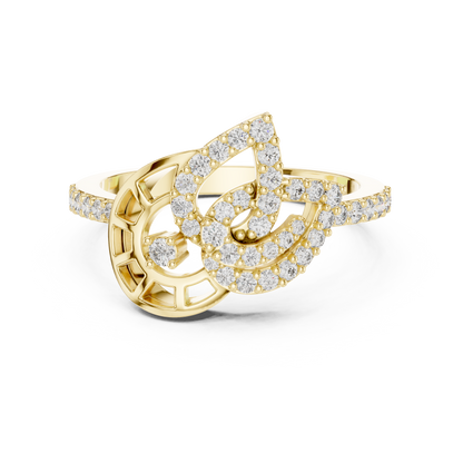 Vintage Inspired Art Deco Lab Grown Diamond Ring