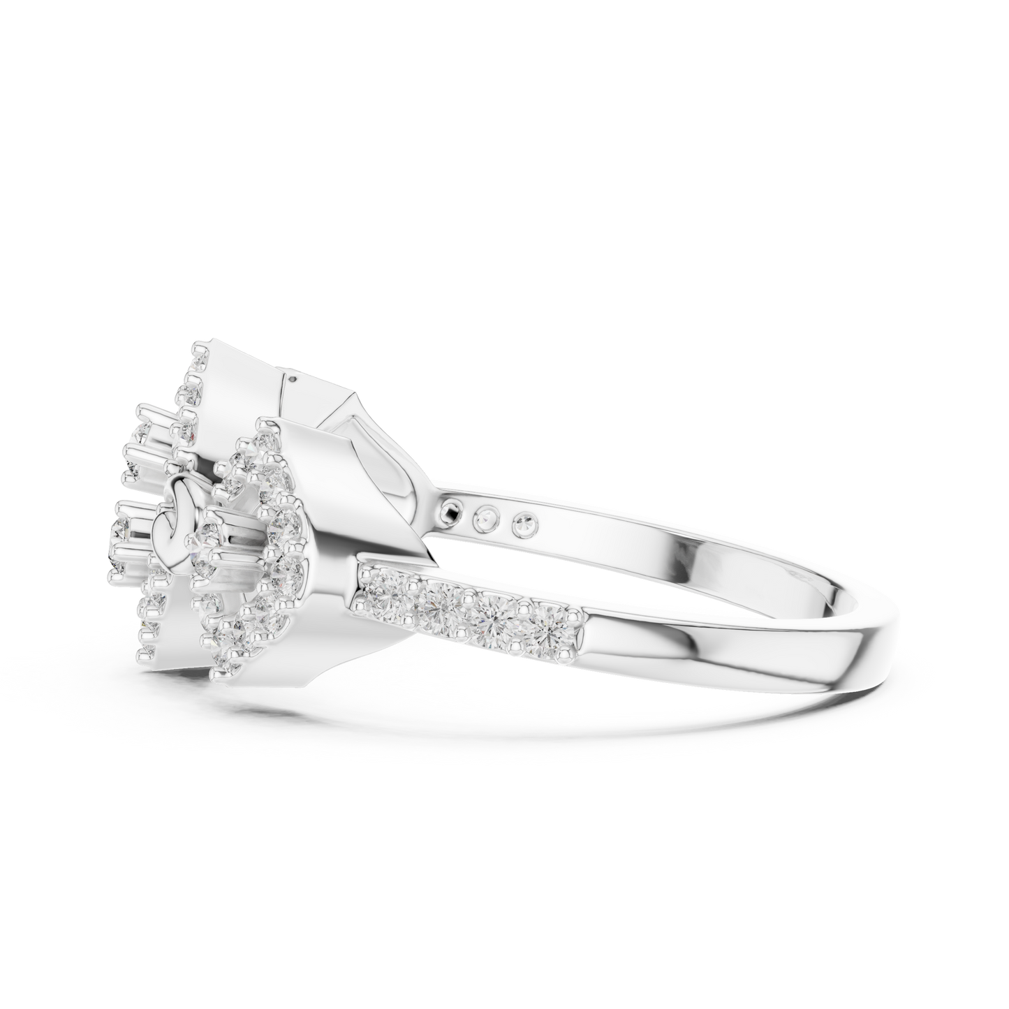 Lab Grown Diamond Geometric Rhombus Ring in 14K Yellow Gold
