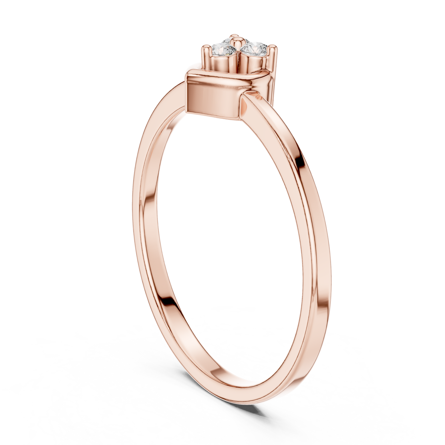 Heart Shaped Lab Grown Diamond Cluster Ring