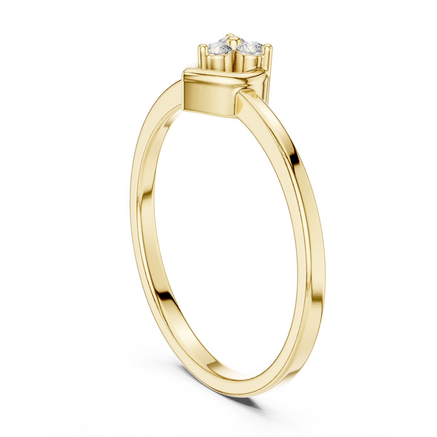 Heart Shaped Lab Grown Diamond Cluster Ring
