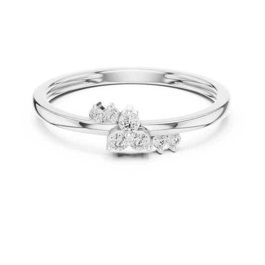 Minimalist Dainty Lab Grown Diamond Cluster Ring