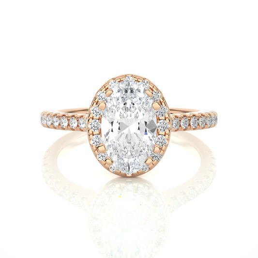 1.5 ct Spaced Oval Ring