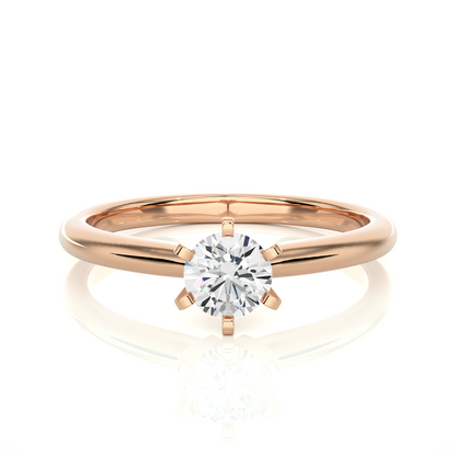 1 ct Six Prong Solitaire Ring