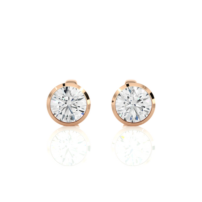 1 ct Bezel Studs