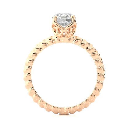 1.5 ct Braid Solitaire Ring