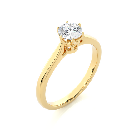 1.5 ct Crown Solitaire Ring