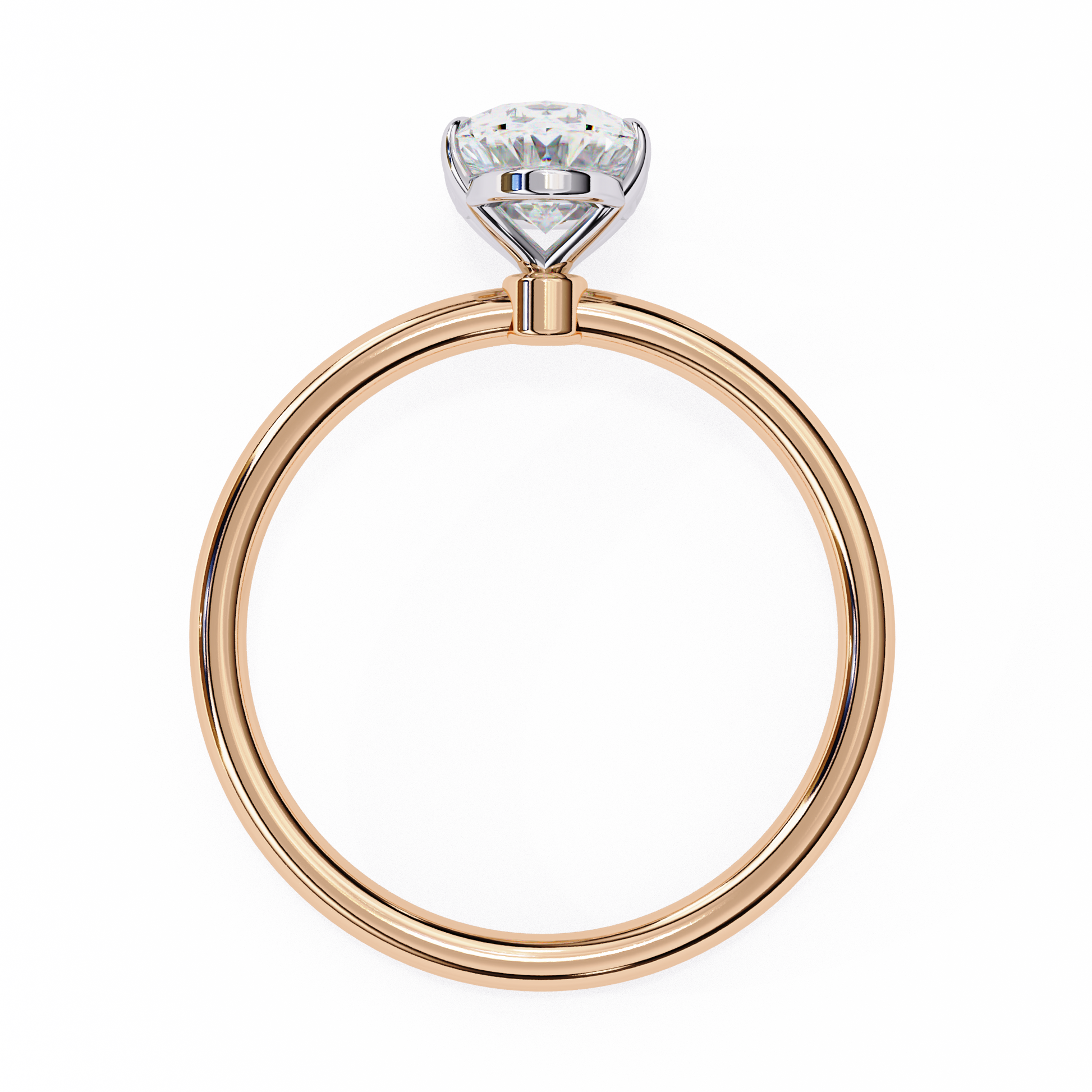 2.0 Ct Oval Cut F-VS Lab Grown Diamond Solitaire Engagement Ring/White Gold/Yellow Gold/Rose Gold/Oval Cut Diamond/CVD Diamond Ring/10k Gold/14k Gold/18k Gold/Prong Setting