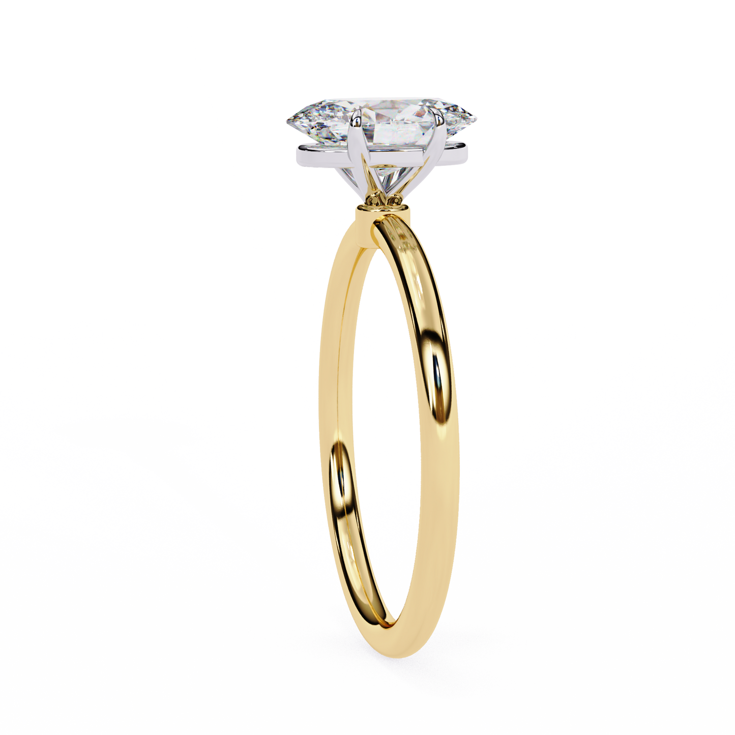 2.0 Ct Oval Cut F-VS Lab Grown Diamond Solitaire Engagement Ring/White Gold/Yellow Gold/Rose Gold/Oval Cut Diamond/CVD Diamond Ring/10k Gold/14k Gold/18k Gold/Prong Setting