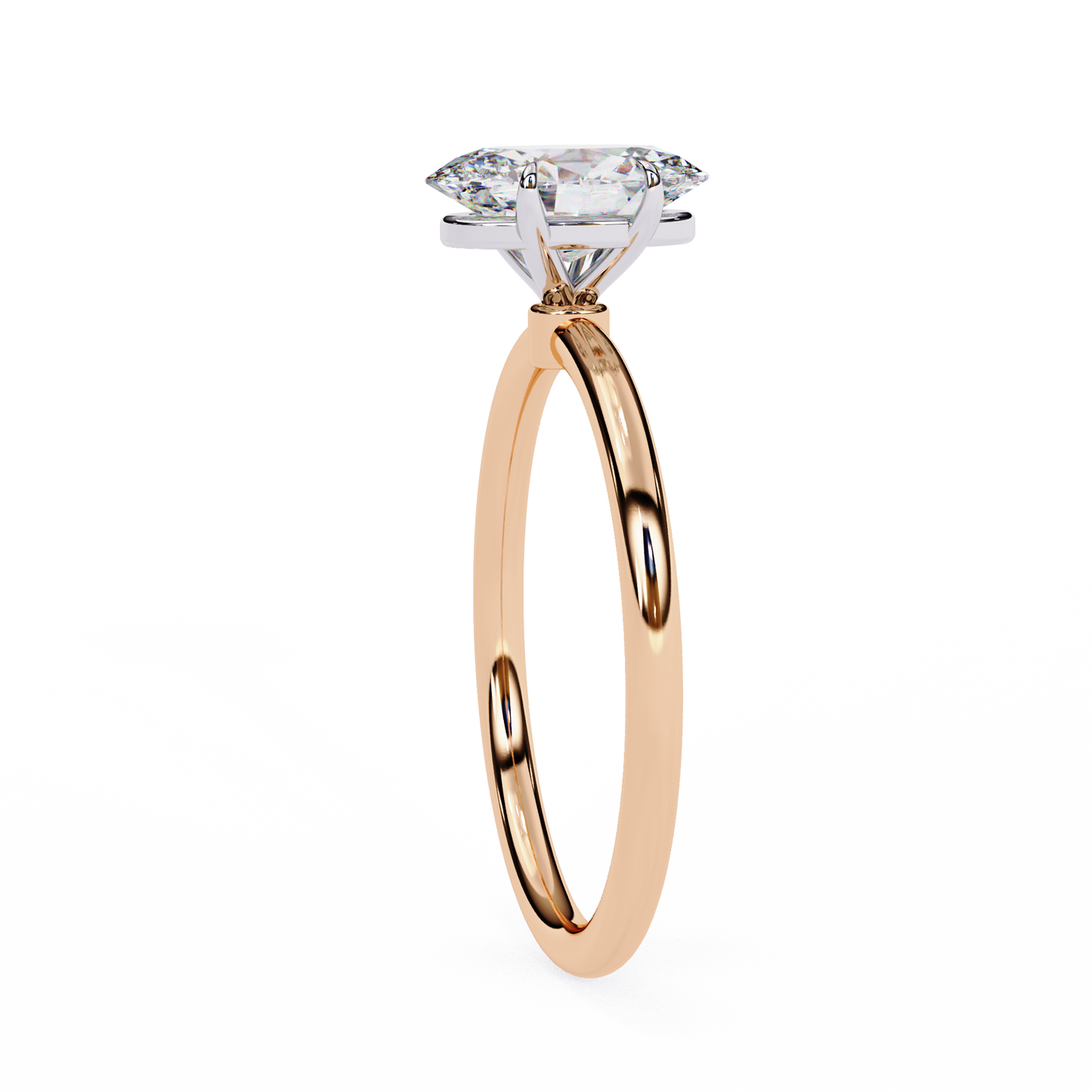 2.0 Ct Oval Cut F-VS Lab Grown Diamond Solitaire Engagement Ring/White Gold/Yellow Gold/Rose Gold/Oval Cut Diamond/CVD Diamond Ring/10k Gold/14k Gold/18k Gold/Prong Setting