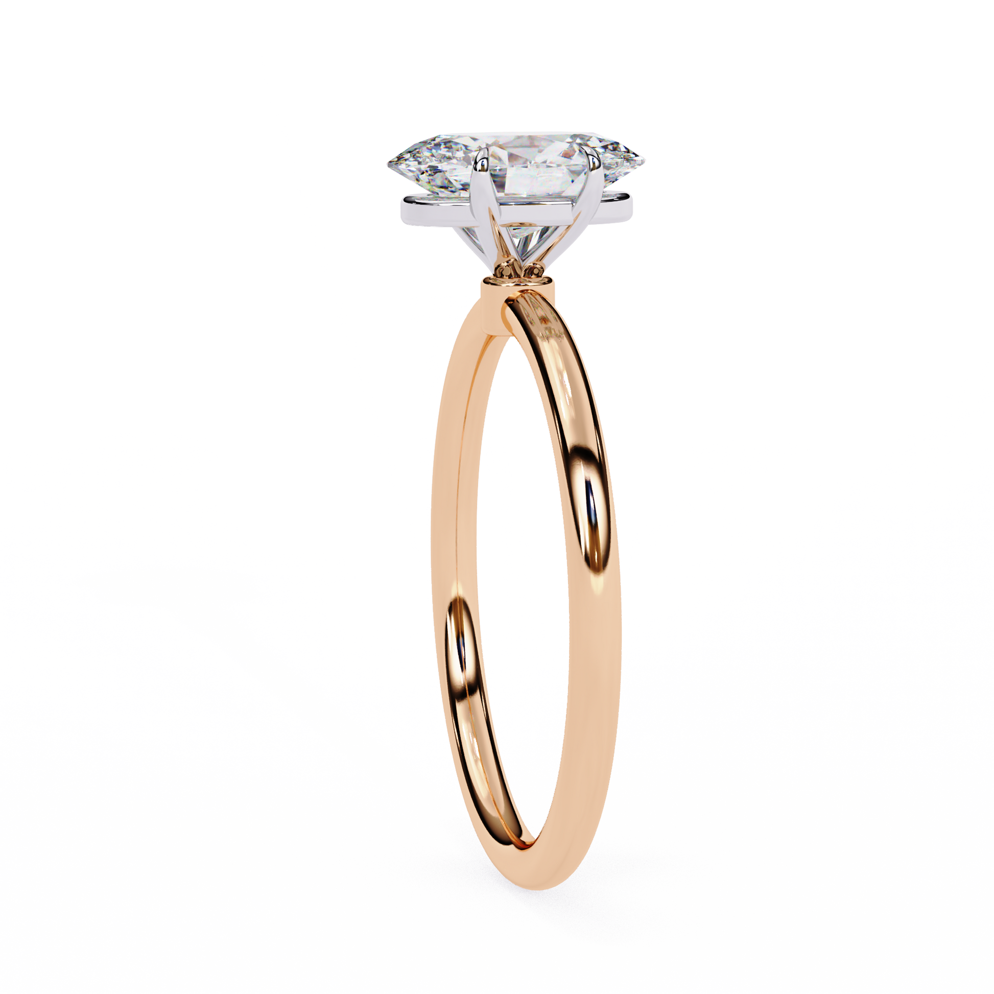 2.0 Ct Oval Cut F-VS Lab Grown Diamond Solitaire Engagement Ring/White Gold/Yellow Gold/Rose Gold/Oval Cut Diamond/CVD Diamond Ring/10k Gold/14k Gold/18k Gold/Prong Setting