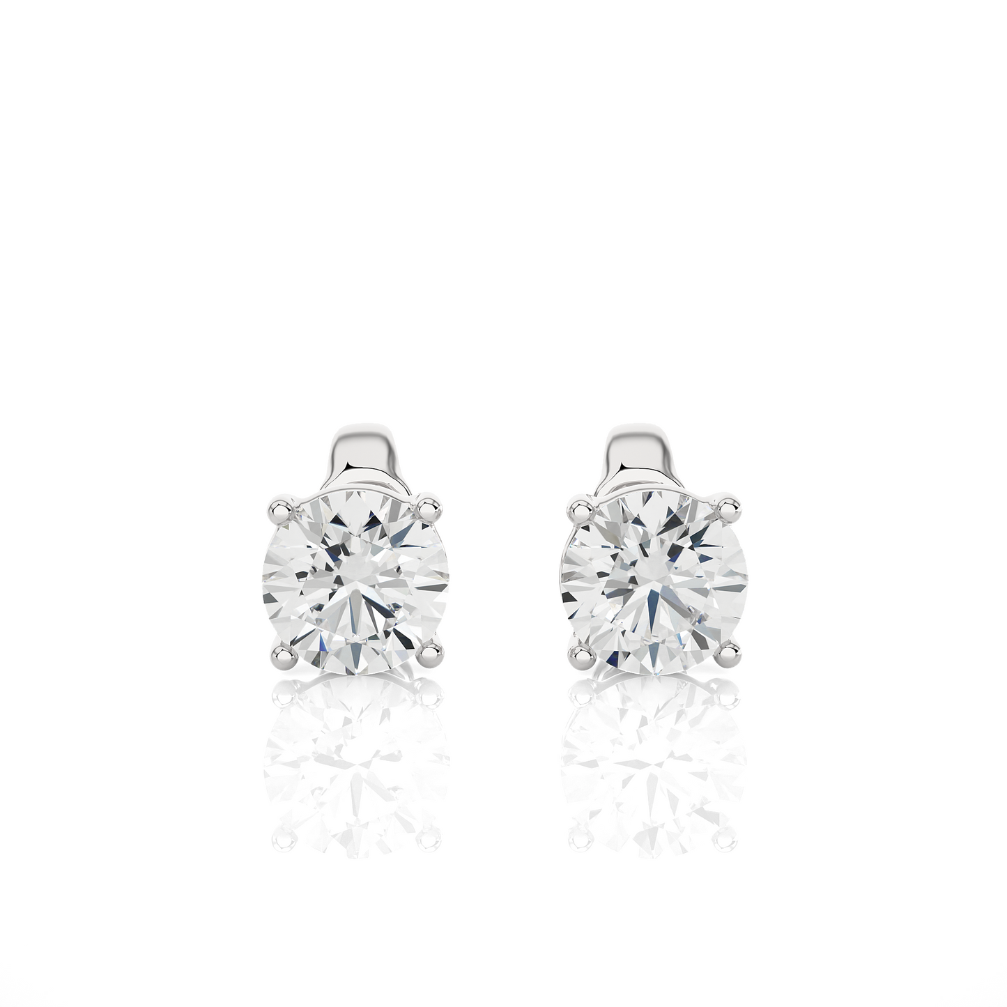 1 ct Solitaire Studs