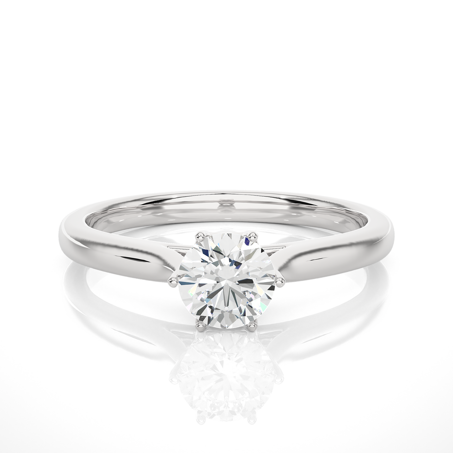 1.5 ct Crown Solitaire Ring