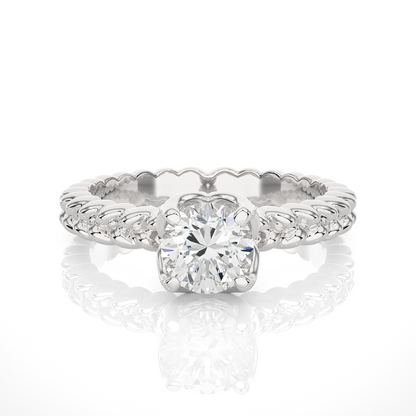 1.5 ct Braid Solitaire Ring