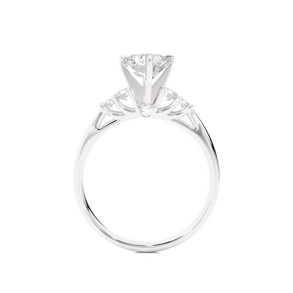 1.01 Ct Round Cut E/VS1 Lab Grown Diamond Engagement Ring