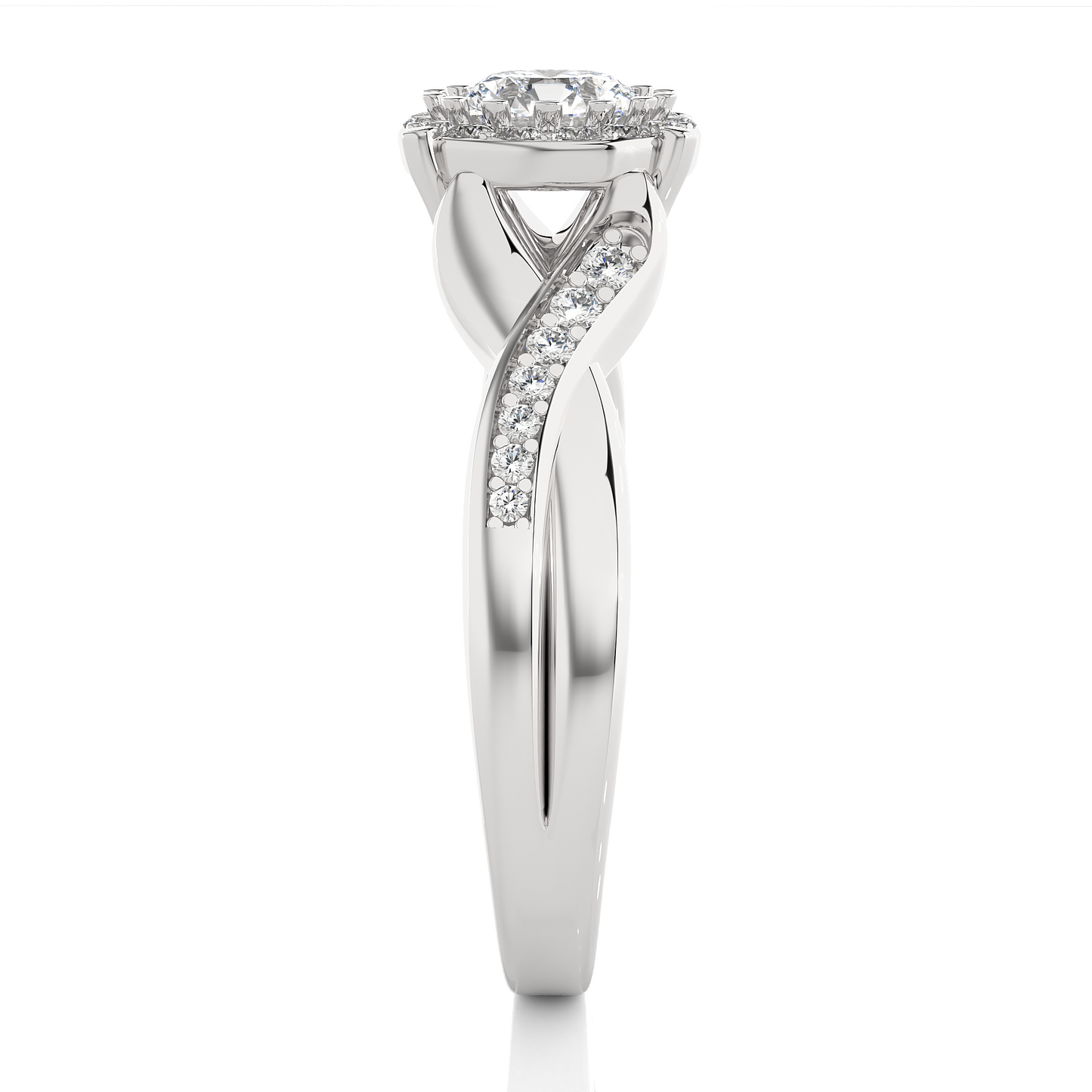 1 ct Vine Solitaire Ring