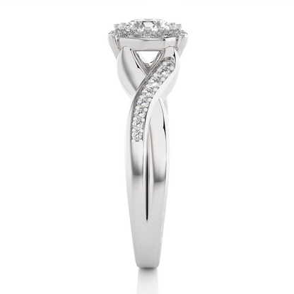 1 ct Vine Solitaire Ring