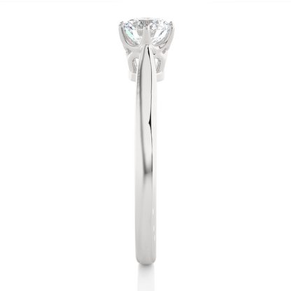 1.5 ct Crown Solitaire Ring