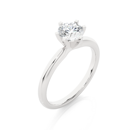 1 ct Six Prong Solitaire Ring