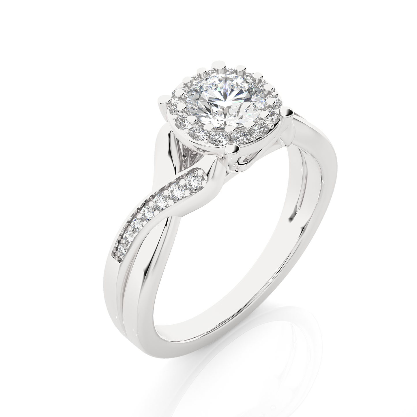 1 ct Vine Solitaire Ring