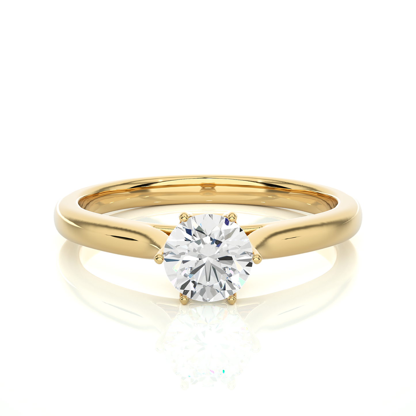 1.5 ct Crown Solitaire Ring