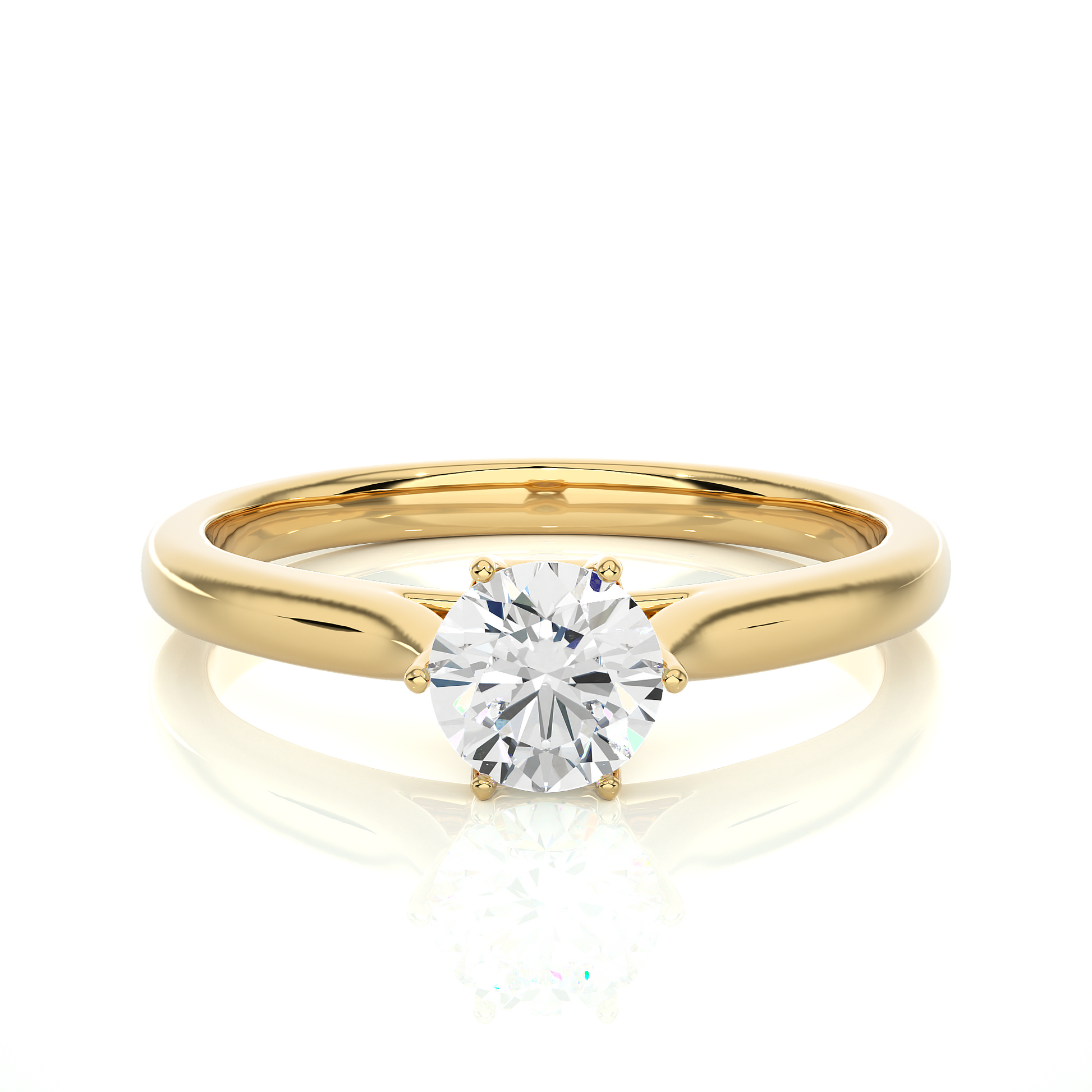 1.5 ct Crown Solitaire Ring