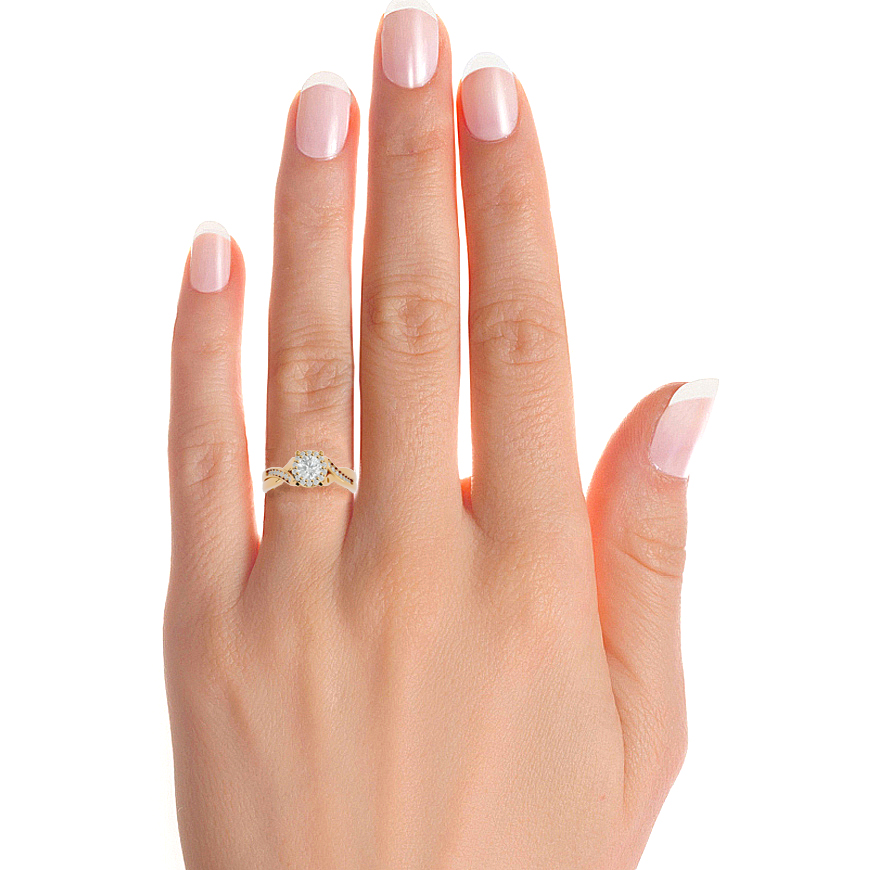 1 ct Vine Solitaire Ring